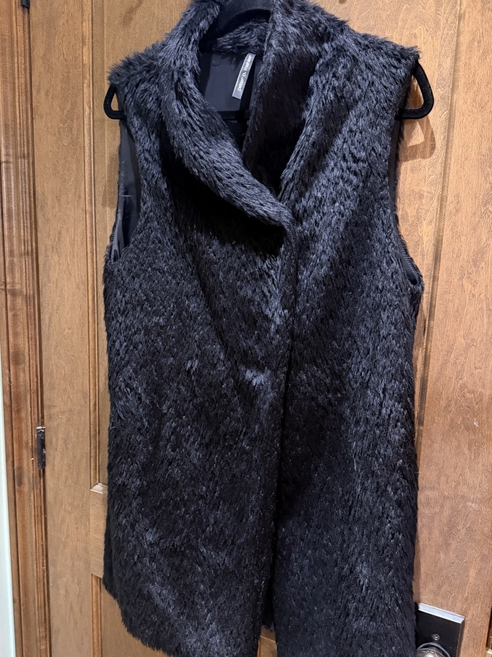 Peter o. Mahler Faux Fur Vest in Black Like New in Size Medium